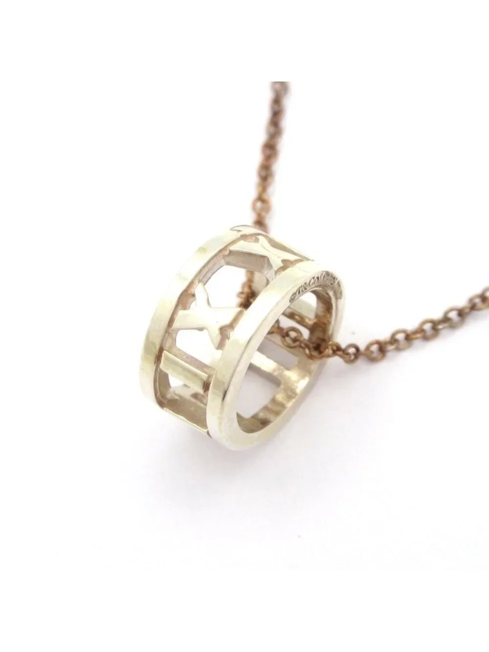 Tiffany & Co Necklace Atlas Open Silver